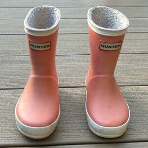 Hunter Kids Pink Rain Boots